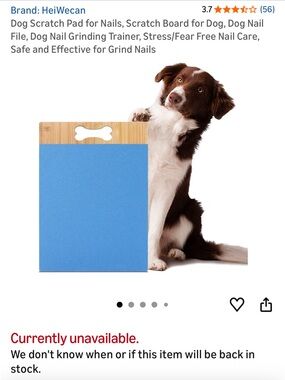 Blue Dog Nail Scratch Pad for Safe Nail Care